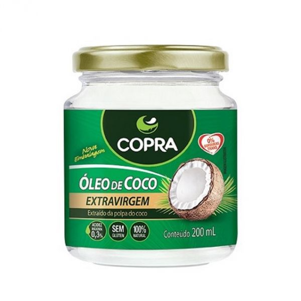Óleo de Coco extra Virgem 200 ml